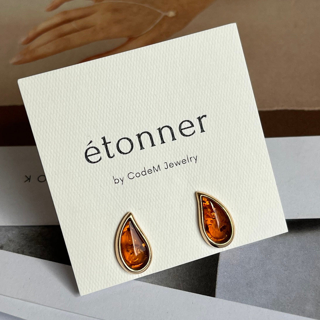 Earrings "Amber" 925 Silver