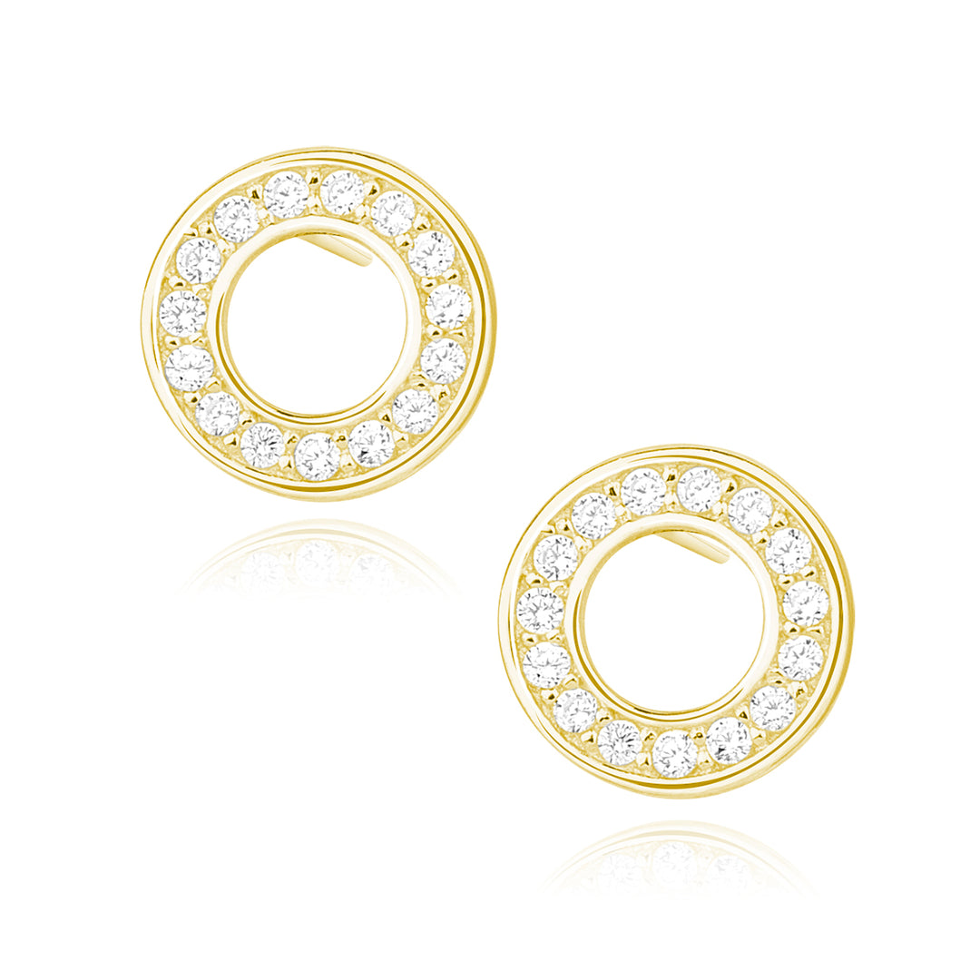 Earrings "Circle Stud" 925 Silver