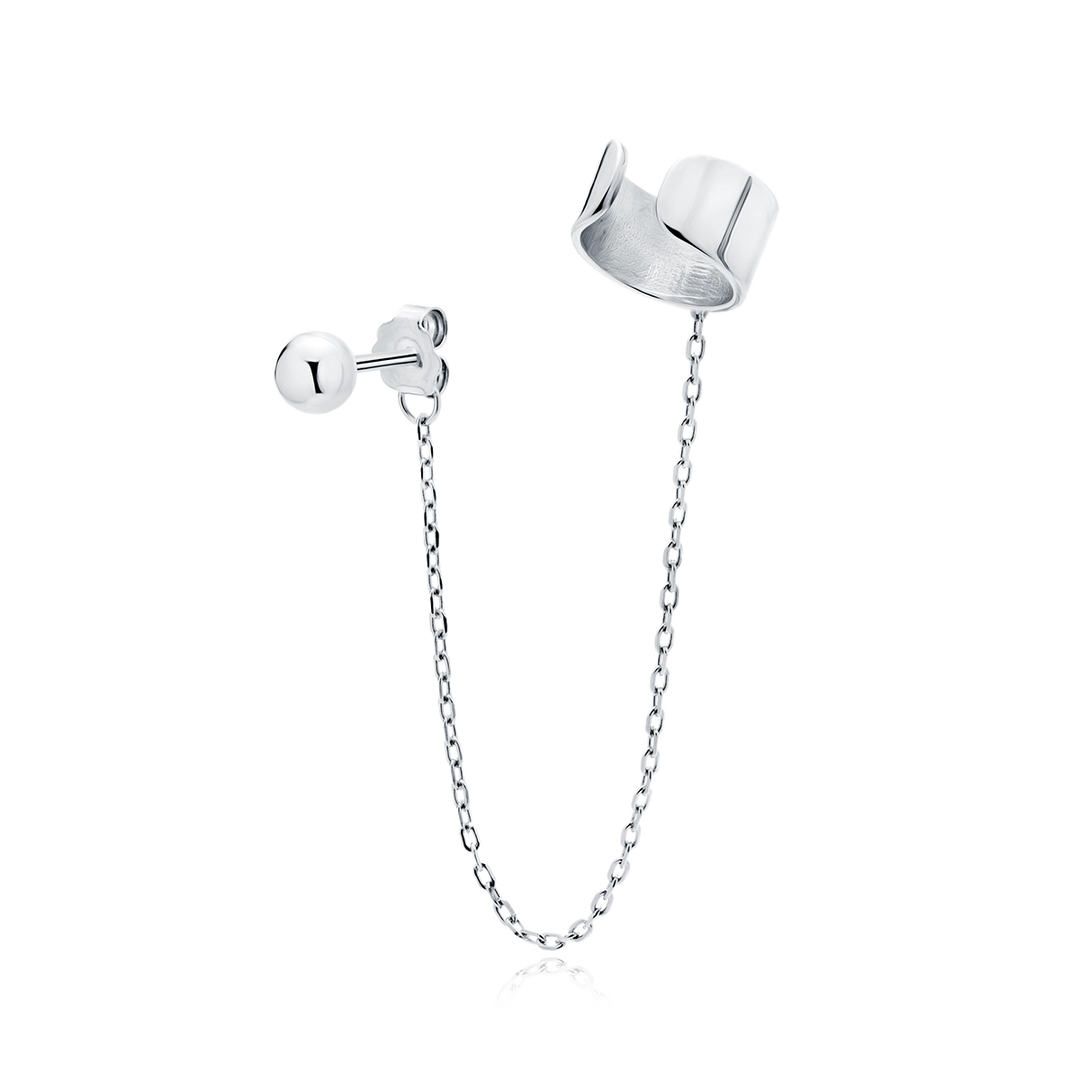 Earring "Chain Cuff" Silver 925