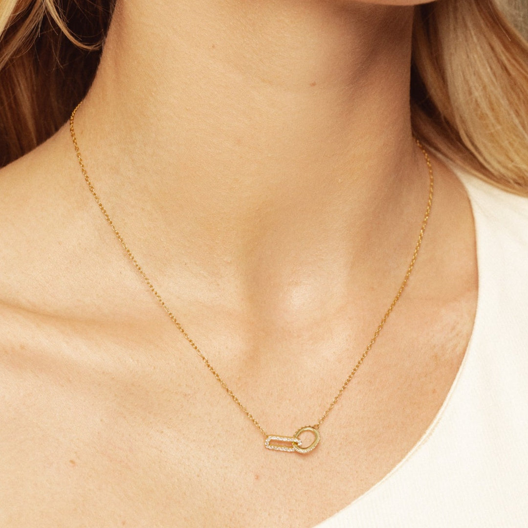 Necklace "CodeM Circle" 925 Silver