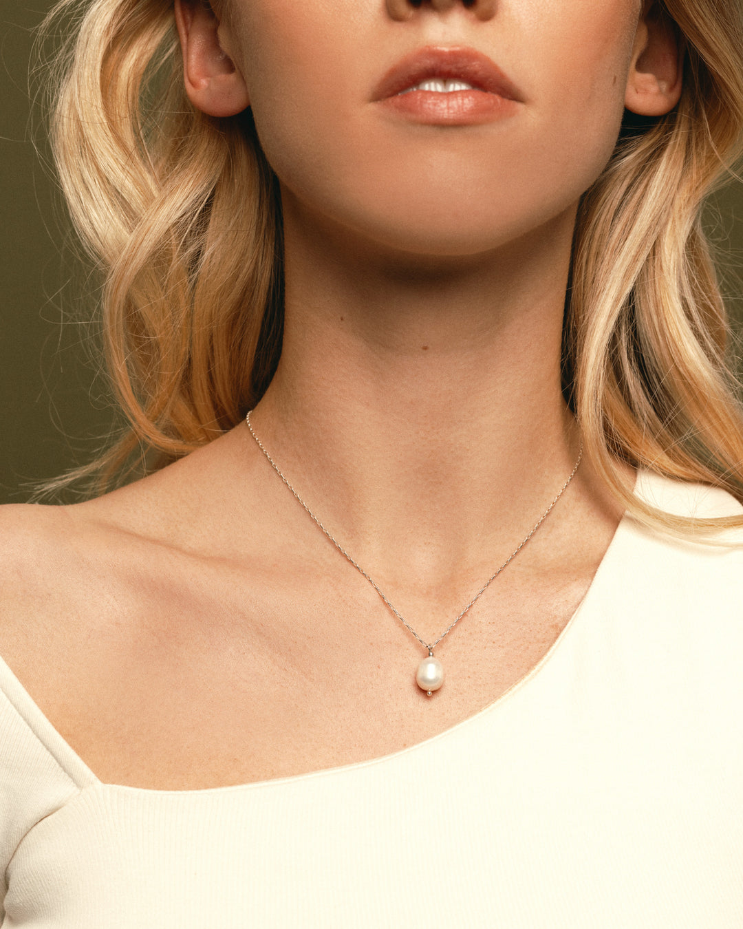 Necklace "Pearl" 925 Silver