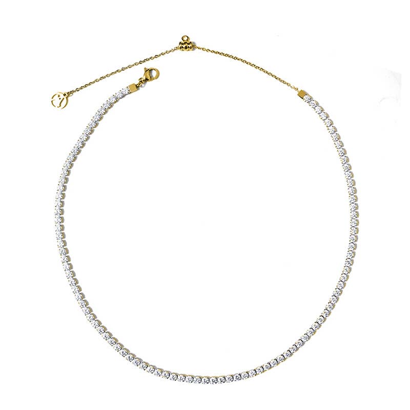 Necklace | TENNIS SLIDER (aukso)