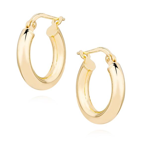 Earrings "Camille Hoops 16 mm" 925 Silver