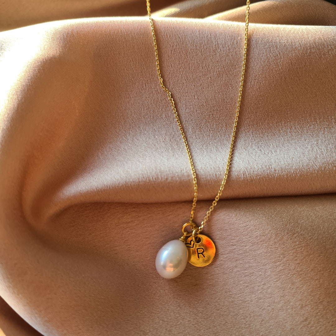CodeM edition | Luxe pearl with possible engraving 925 Silver (gold-coated)