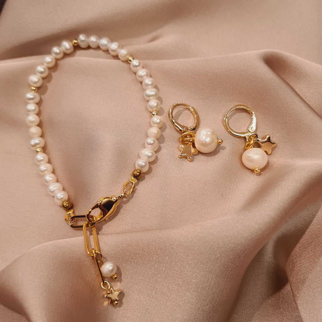 Jewelry set "Riverine Pearl"