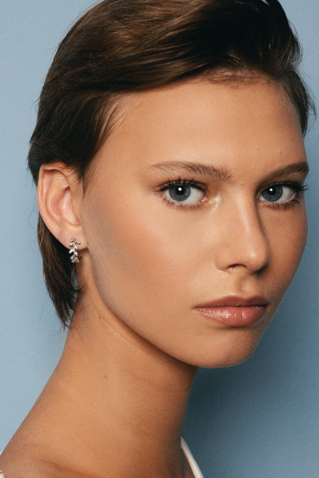 Earrings "Charlotte Bold Huggies" Silver 925