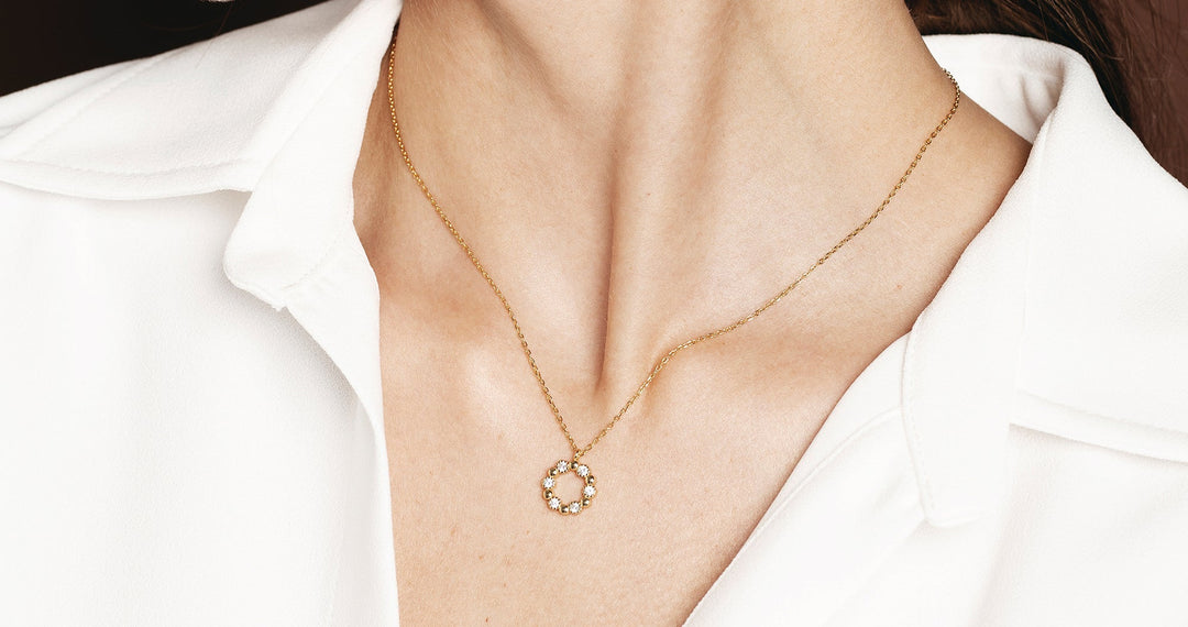Necklace "Blossom Crown" 925 Silver