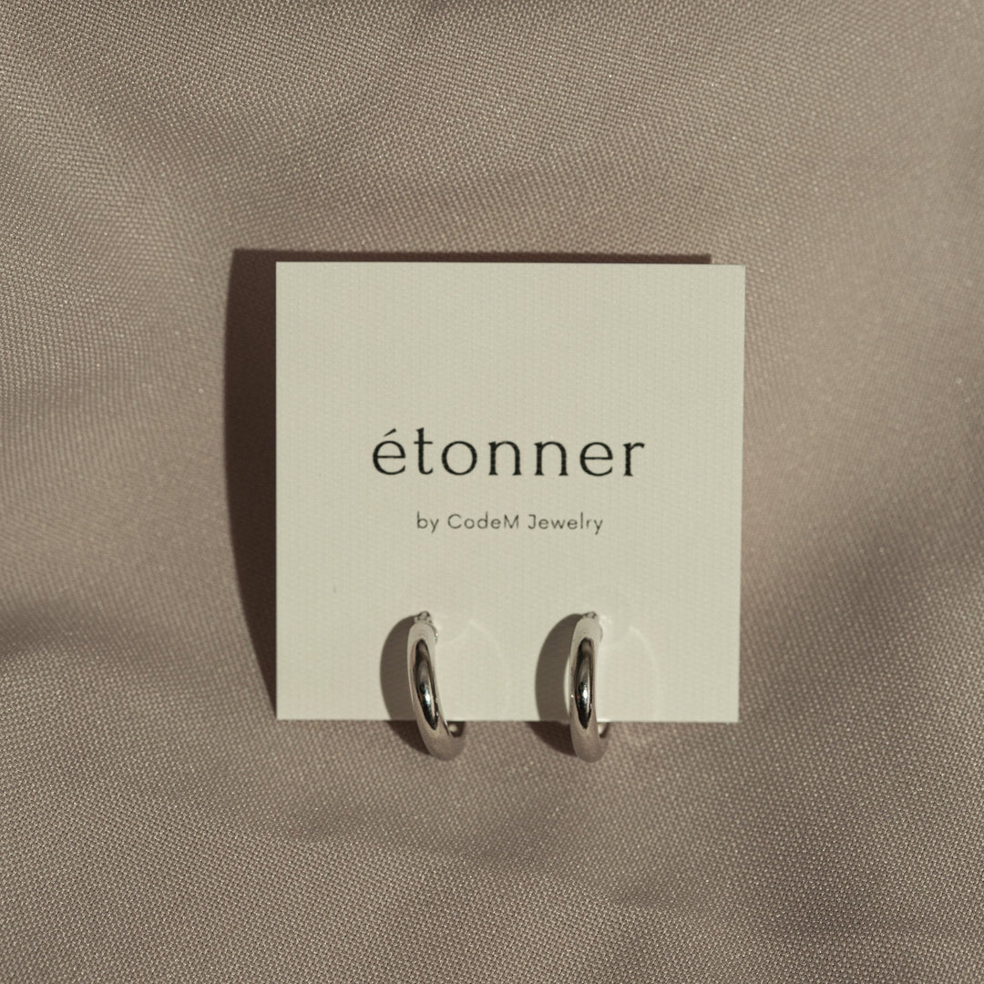 Earrings "Camille Hoops 16 mm" 925 Silver