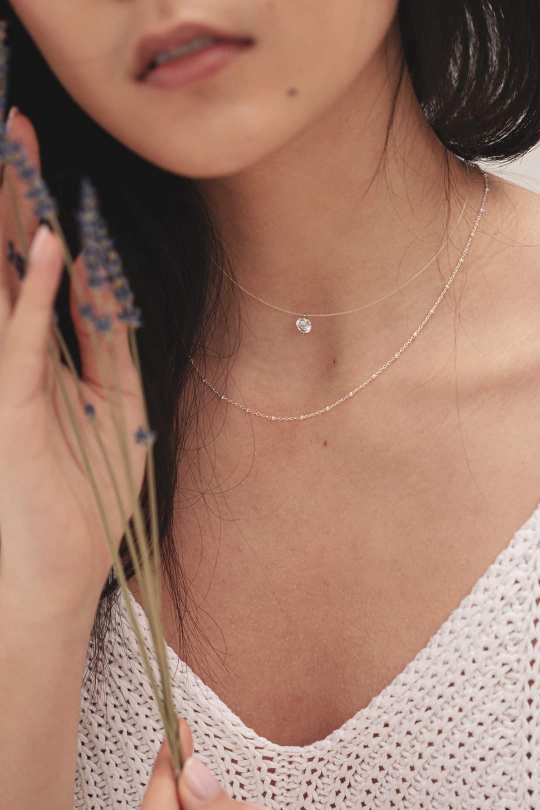 Necklace "Bubbles" 925 Silver