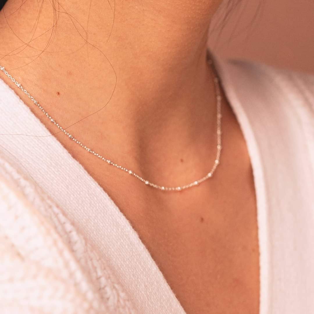 Necklace "Bubbles" 925 Silver