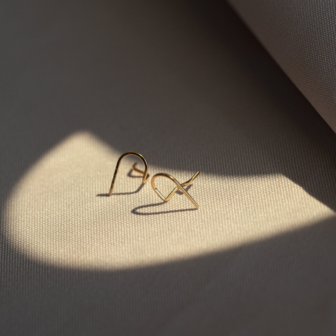 Earrings "Graphic" 925 Silver
